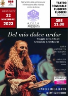 Locandina dello spettacolo di Maria Antonietta Centoducati a Guastalla